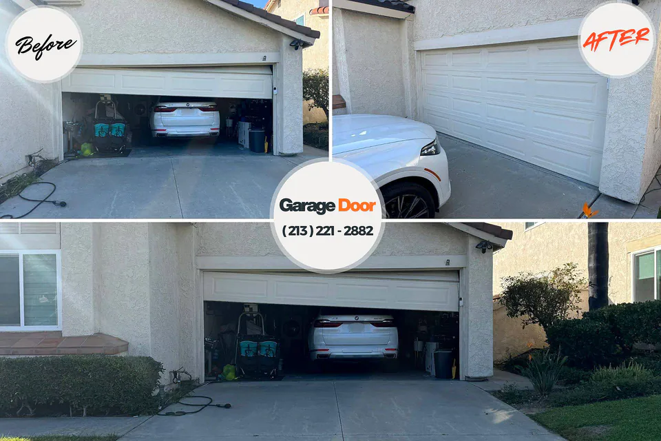 Before and after: garage door company Maquoketa, IA